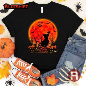 Black Cats & Pumpkins Shirt Funny Halloween Shirt