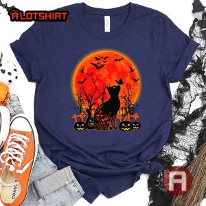 Black Cats & Pumpkins Shirt Funny Halloween Shirt