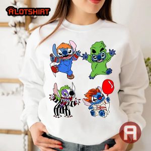 Halloween Stitch Horror Movie Funny Shirts Disney Character Costumes