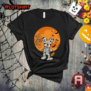 Cute Mickey Mouse Mummy Funny Halloween T-Shirt