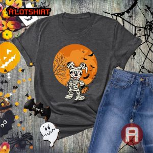 Cute Mickey Mouse Mummy Funny Halloween T-Shirt