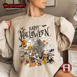Vintage Mickey And Friends Halloween Funny Halloween Shirt