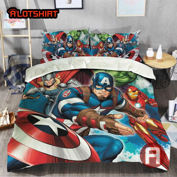 Marvel Avengers Captain America Super Hero Bedding Set