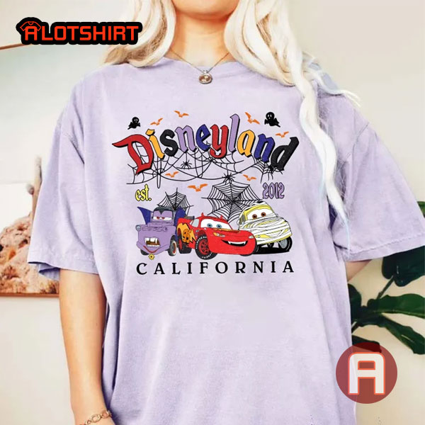 Vintage Cars Disneyland California Est 2012 Halloween Shirt
