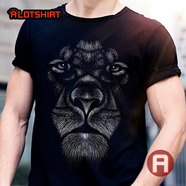 Cool Lion Head Design 3D Fashion Tattoo Style 3D Tshirt