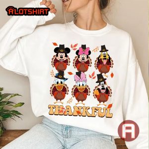 Disney Mickey And Friends Turkey Thanksgiving Family Shirt
