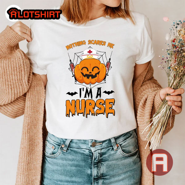 Funny Halloween Pumpkin Crewneck Shirts for Nurse Fall Pumpkin Nurse Shirt