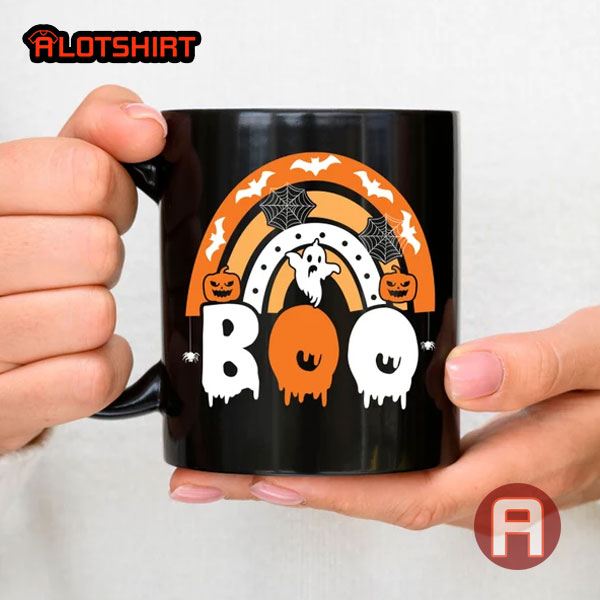 Cute Trick Or Treat Boo Coffee Cup Halloween Coffee Mug