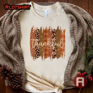 The Best Thanksgiving Gift Leopard Thanksgiving Family Shirt