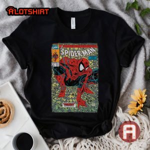Marvel Spider Man Legend of Arachknight Graphic Comic Book Shirt
