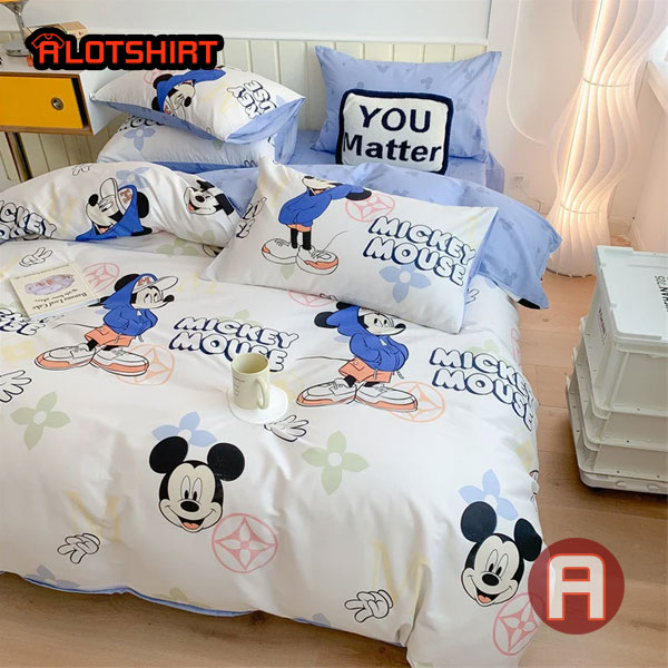 Cute Mickey Mouse Duvet Cover Bedding Set