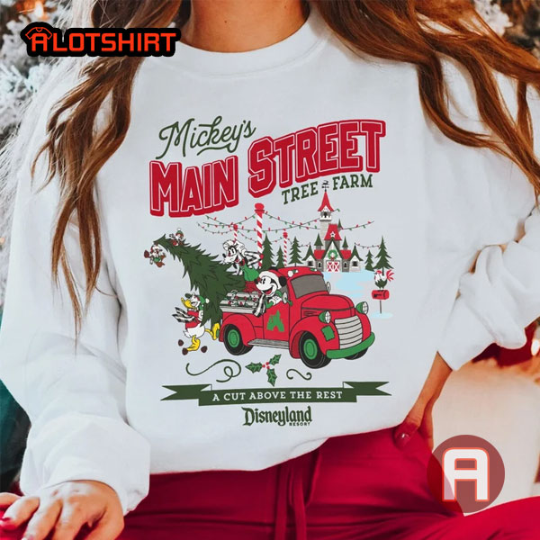 Mickey and Friends Main Street Tree Farm Christmas Shirt
