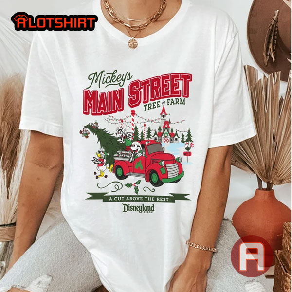 Mickey and Friends Main Street Tree Farm Christmas Shirt