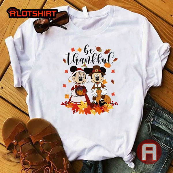 Mickey Mouse and Minnie Mouse Thanksgiving Shirt