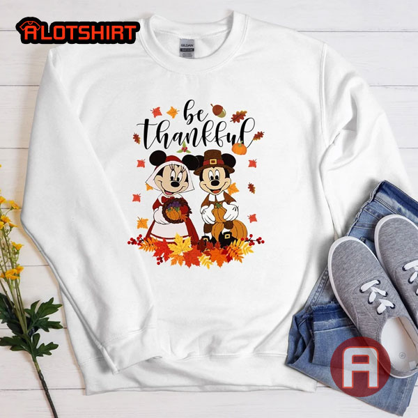 Mickey Mouse and Minnie Mouse Thanksgiving Shirt
