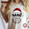 Personalized Names Nana Santa Claus Christmas Shirt For Mom