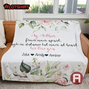 Personalized Floral Blanket Gift For Mom