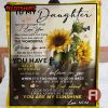 Personalized Meaningful Letter Blanket For Daughter