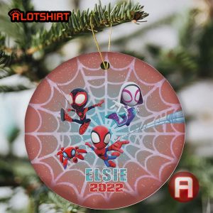 Personalized Spiderman Ornament Christmas Decoration Gift For Kids