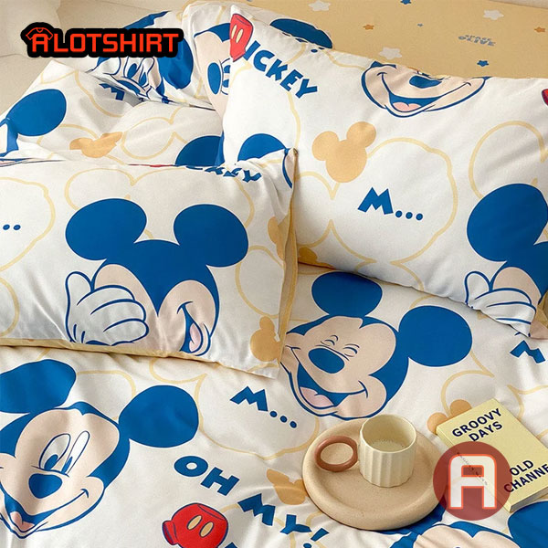 Shy Disney Mickey Mouse Duvet Cover Bedding Set
