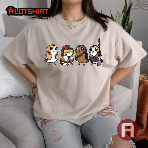Star Wars Cute Porgs Dressed As Characters Portrait Shirt