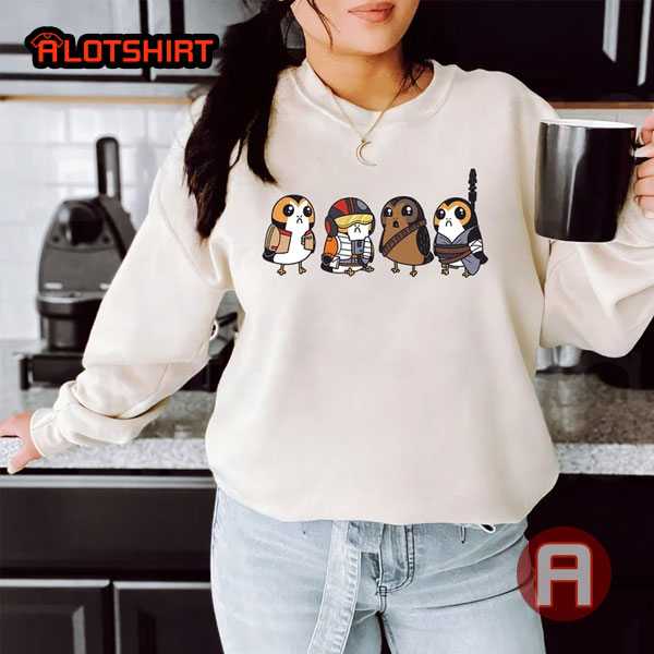 Star Wars Cute Porgs Dressed As Characters Portrait Shirt