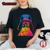 Retro Movie Star Wars Darth Vader Tie Dye Helmet Shirt