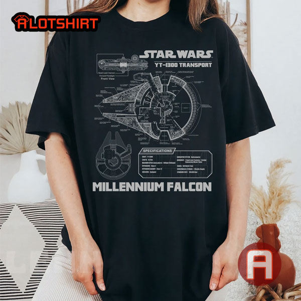 Star Wars Millennium Falcon Retro Movie Star Wars Shirt