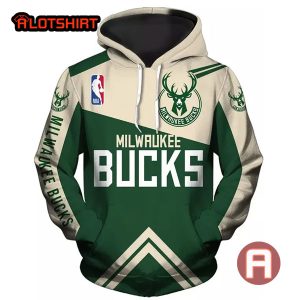 Sudadera Milwaukee Bucks Basketball Hoodie 3D For Fans NBA