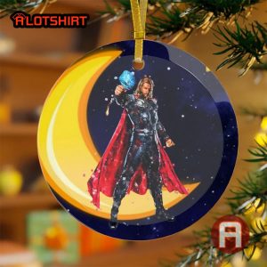 Thor Christmas Decoration The Avengers Glass Ornament Gift for Avengers Fan