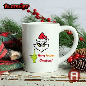Grinch Middle Finger Grinch Christmas Coffee Mugs