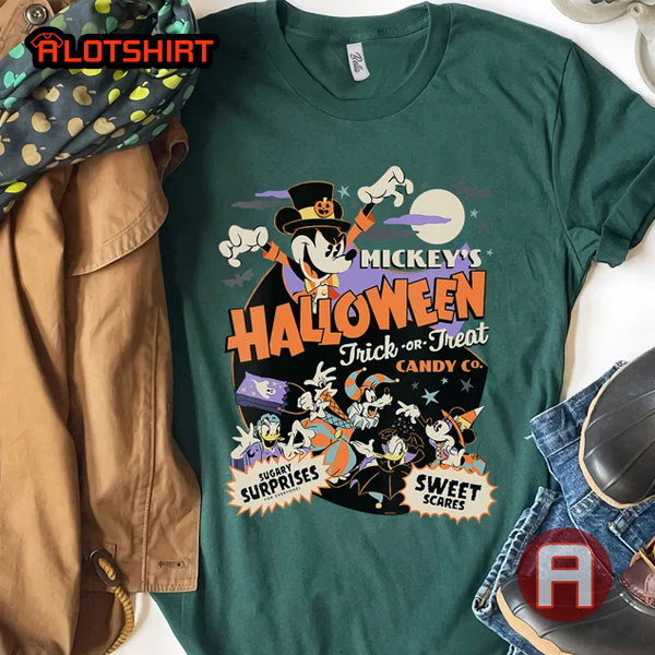 Funny Mickey's Trick or Treat Candy Co Halloween Party Shirt