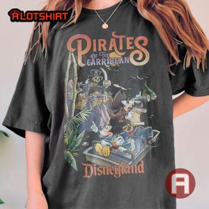 Vintage Disney Pirates Of The Caribbean Mickey and Friends Shirt