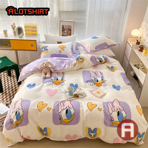 Winnie The Pooh Daisy Duck Duvet Cover Bedding Set