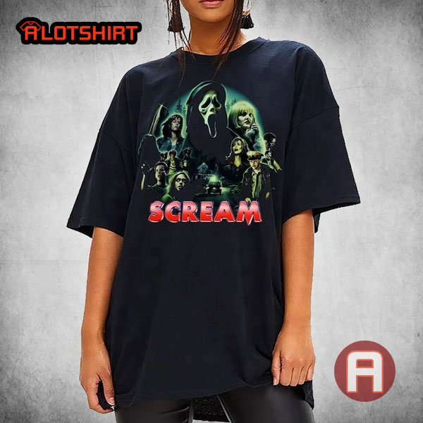 Scream Shirt 90s Ghostface Halloween Horror Movie Shirt