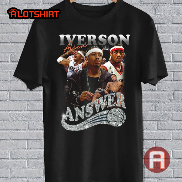 Vintage NBA Allen Iverson The Answer Philadelphia 76ers Shirt