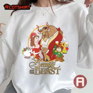 Retro 90s Beauty and The Beast Squad Characters Christmas Shirt