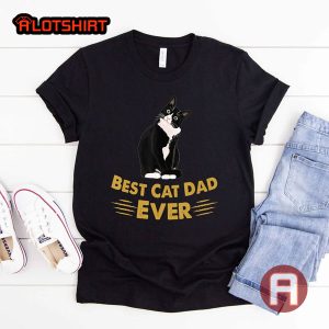 Best Cat Dad Ever Shirt Gift For Dad