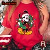 Disney Mickey Mouse Christmas Wreath Lights Shirt