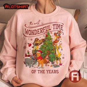 Winnie The Pooh And Friends Disney Characters Christmas Shirt