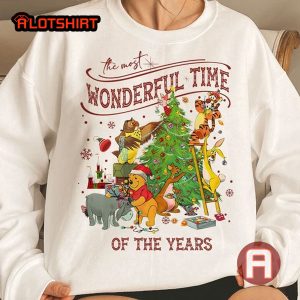 Winnie The Pooh And Friends Disney Characters Christmas Shirt