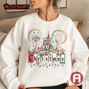 Vintage Disneyland Mickey and Friends Christmas Shirt