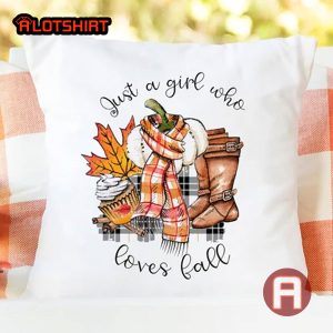 Just A Girl Who Loves Fall Throw Pillow