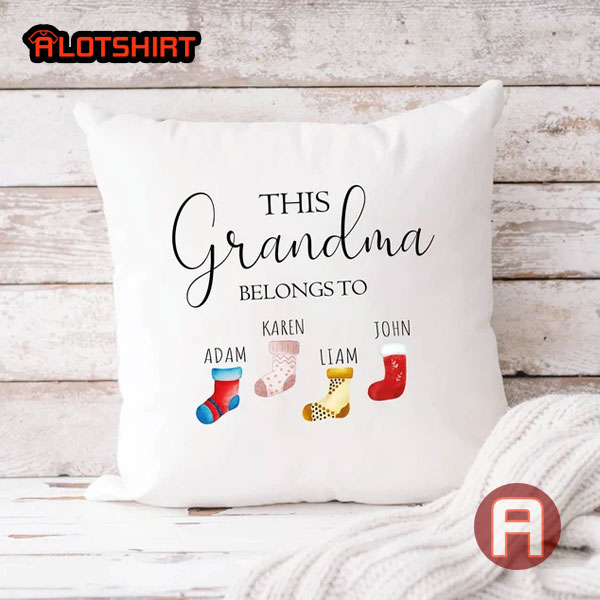Personalized Grandma Belongs To Cushion Pillow Gift For Grandma