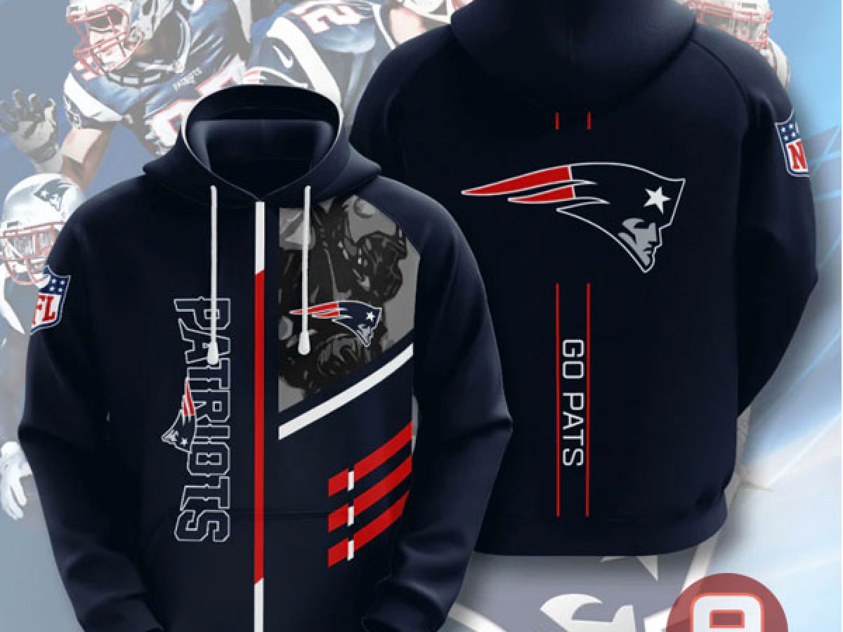 New England Patriots Nfl Football Skull 21607 3D Hoodie - Peto Rugs