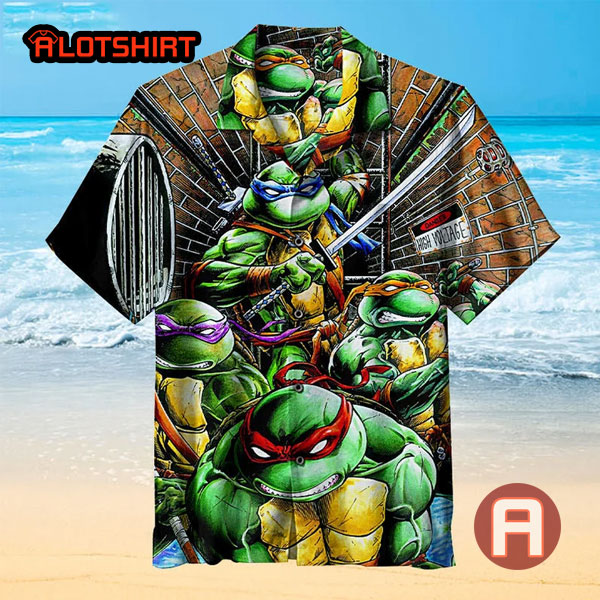 Funny Ninja Turtles Unisex Hawaiian Shirt