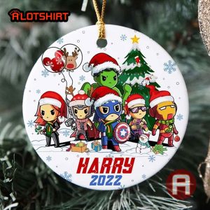 Personalized Chibi Avengers Christmas Ornament