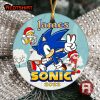 Personalized Sonic Christmas Ornament