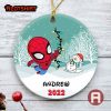 Personalized Spiderman Superhero Christmas Ornament