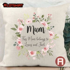 Personalised Floral Pillow Mum Gift For Mom